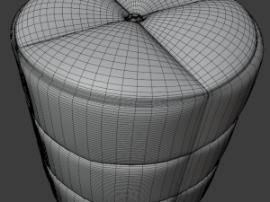 cushioned furniture low-poly Modelo 3D