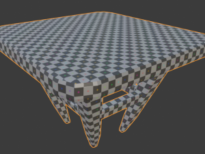 a wooden chair with scuffs and abrasions Modelo 3D