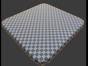 a wooden chair with scuffs and abrasions Modelo 3D