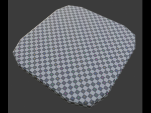 a wooden chair with scuffs and abrasions Model 3D