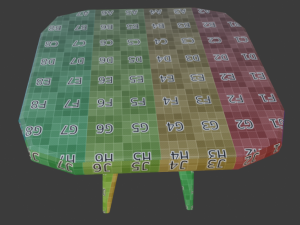 a wooden chair with scuffs and abrasions Model 3D