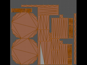 a wooden chair with scuffs and abrasions 3Dモデル