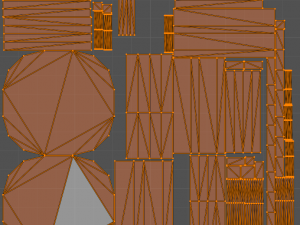 a wooden chair with scuffs and abrasions 3D Model