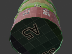 metal barrel with elements of dirt rust and stickers 3D 모델