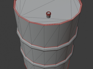 metal barrel with elements of dirt rust and stickers 3D 모델