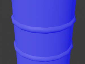 metal barrel with elements of dirt rust and stickers 3D 모델