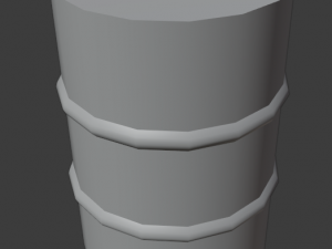 metal barrel with elements of dirt rust and stickers 3D 모델