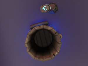 magic stupa and broom 3D Model