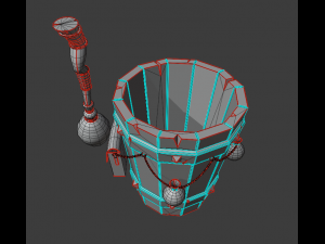 magic stupa and broom 3D Model