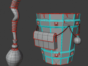 magic stupa and broom 3D Model