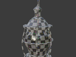 stylized medieval kerosene lamp 3D 模型