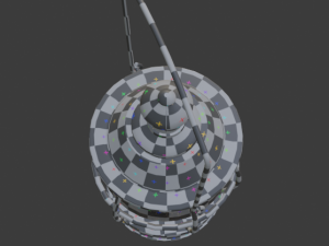 stylized medieval kerosene lamp 3D 模型