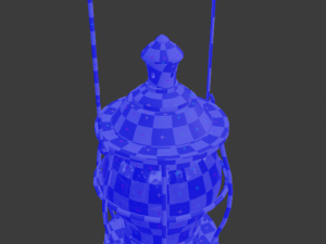 stylized medieval kerosene lamp 3D 模型