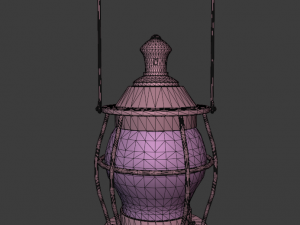 stylized medieval kerosene lamp 3D 模型