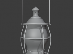 stylized medieval kerosene lamp 3D 模型