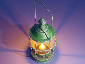 stylized medieval kerosene lamp 3D 模型