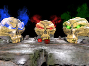 Stylized magic skulls 3D Model