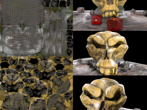Stylized magic skulls 3D मॉडल