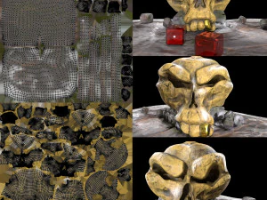 Stylized magic skulls 3D Model