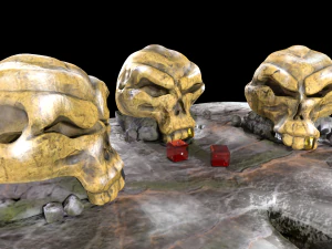 Stylized magic skulls 3D Model