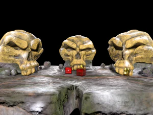 Stylized magic skulls 3D Model