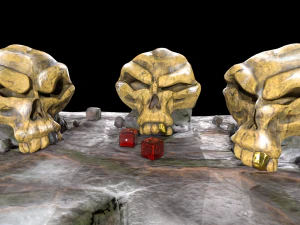 Stylized magic skulls 3D Model