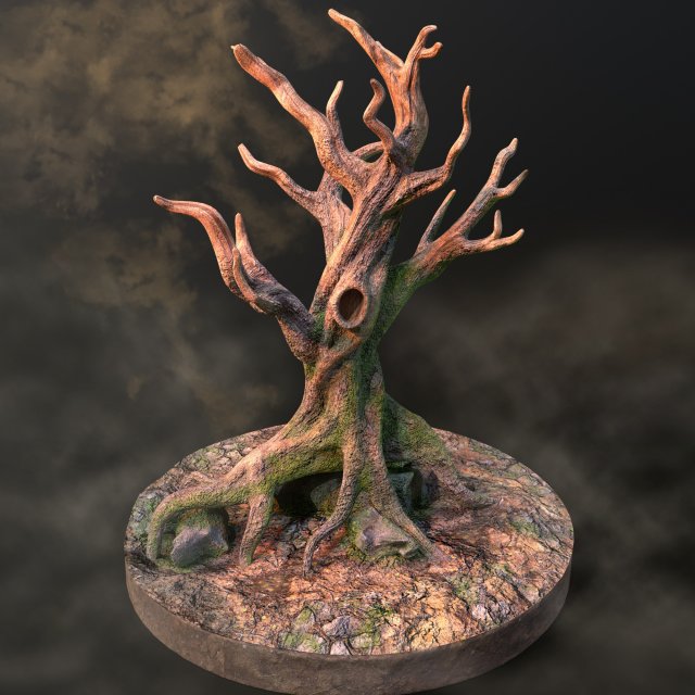 Old Tree 3D Модель .c4d .max .obj .3ds .fbx .stl .blend 