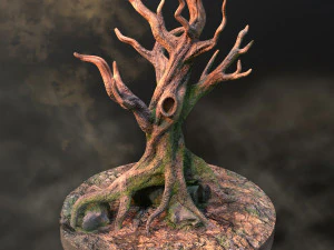 &aacute;rbol viejo Modelo 3D