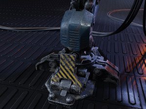 Realistic Mech in military style 3D Model