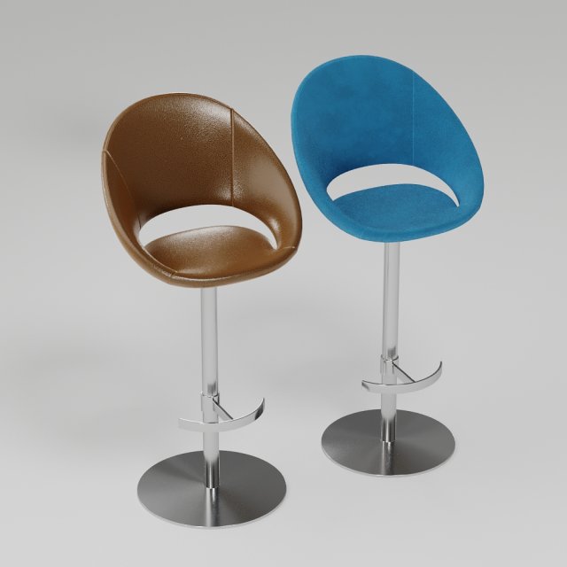 crescent piston stools colection 3D Модель .c4d .max .obj .3ds .fbx .stl .blend 