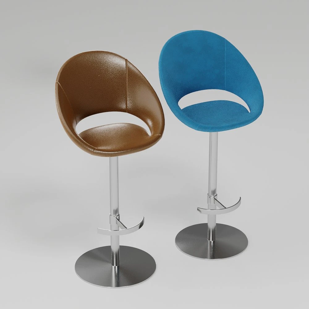 초승달 피스톤 스툴 컬렉션 3D 모델 .c4d .max .obj .3ds .fbx .stl .blend 