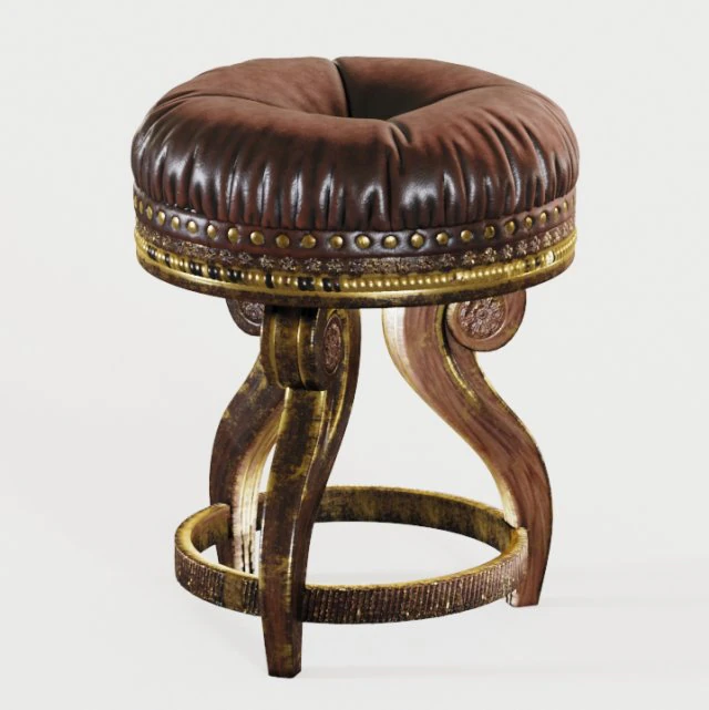 Ottoman-Klassiker 3D Modell .c4d .max .obj .3ds .fbx .stl .blend