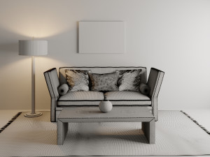 furniture design set 02 Modello 3D