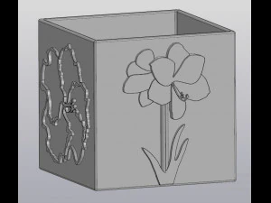 flowerpot crazy flower grower 3D Print Model