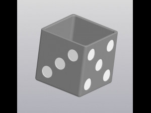 flowerpot dice 3D Print Model
