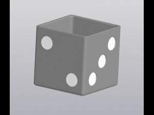 flowerpot dice 3D 프린트 모델