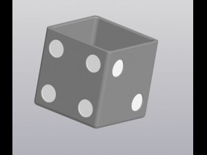 flowerpot dice 3D 프린트 모델