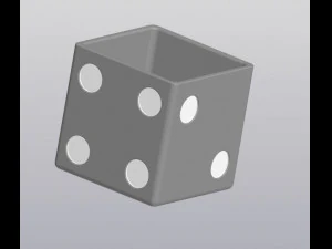 flowerpot dice 3D Print Model