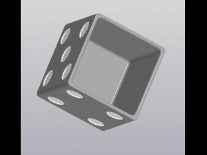 flowerpot dice 3D 프린트 모델