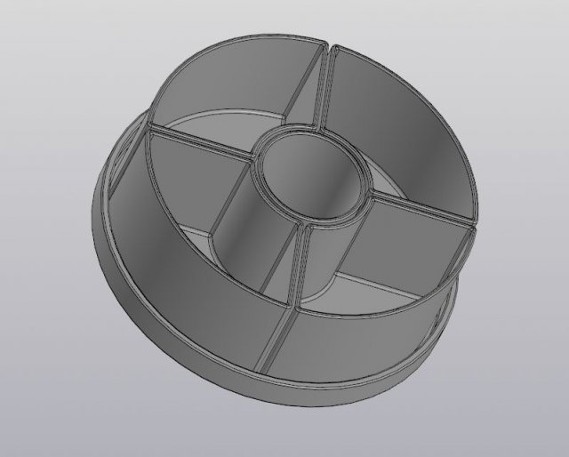 flowerpot 5 pots 3D Принт Модель .c4d .max .obj .3ds .fbx .stl .blend 