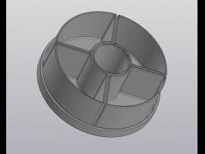 flowerpot 5 pots 3D Print Model
