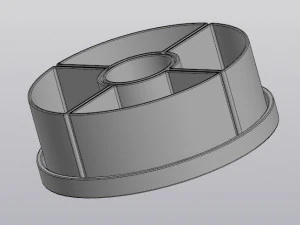 flowerpot 5 pots 3D Print Model