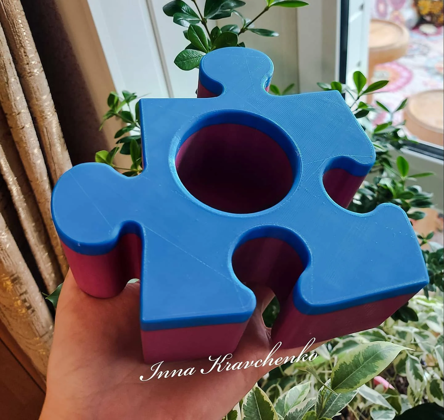 flowerpot puzzle 3D Print Model .c4d .max .obj .3ds .fbx .stl .blend 