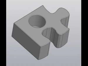 flowerpot 4 pieces solved puzzle 3D Print Model