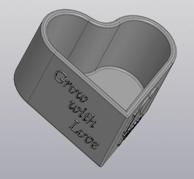 flowerpot heart Modèles 3D en vedette .c4d .max .obj .3ds .fbx .stl .blend 
