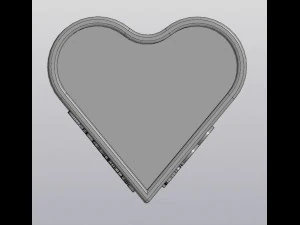 flowerpot heart 3D Print Model
