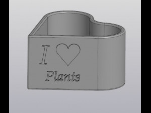 flowerpot heart Modèles 3D en vedette