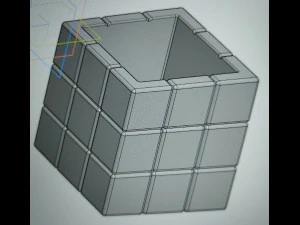 flowerpot rubiks cube 3D Print Model
