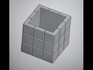 flowerpot rubiks cube 3D Baskı Modeli