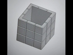 flowerpot rubiks cube 3D Print Model
